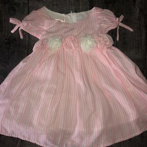 Biscotti baby girl pink dress, 18m